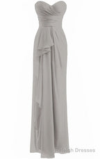 Classical Burgundy Sweetheart Empire Pleated Floor Length Chiffon Bridesmaid Dresses