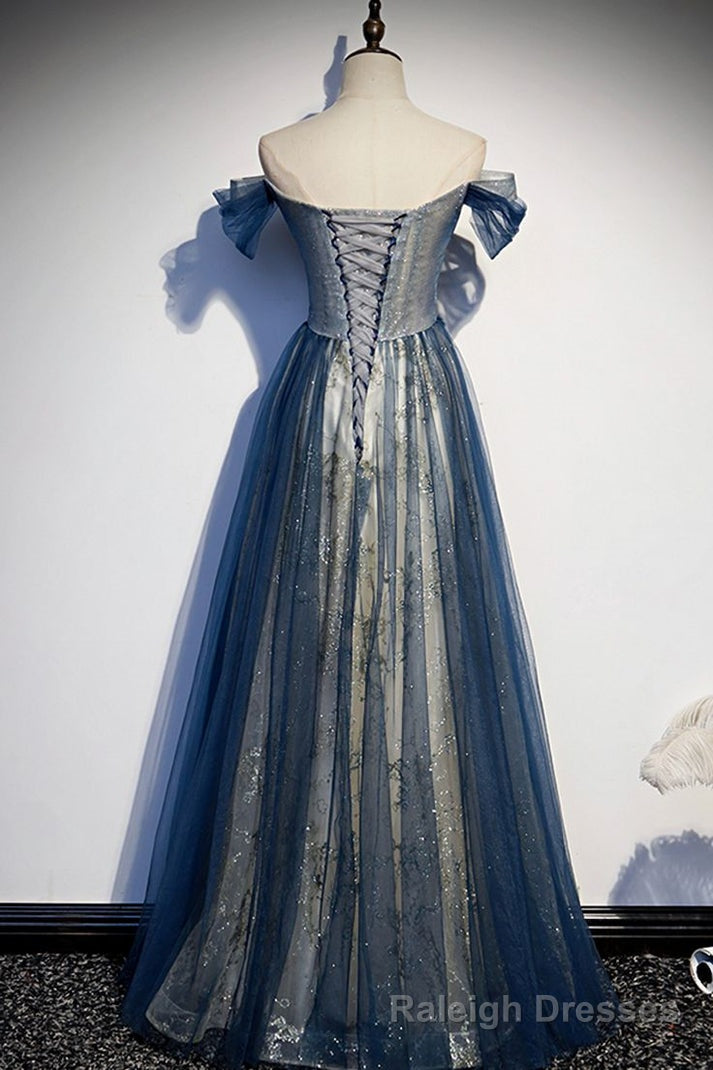 Tulle long off shoulder Evening Dresses Secondary image