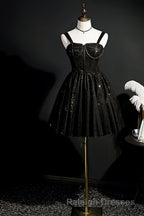 Elegant Sleeveless Tulle Sequins Short Homecoming Dress