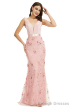 Lady Dresses Sleeveless Prom Dresses V Neck Formal Gowns 2025