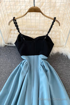 Blue A Line Short Dress