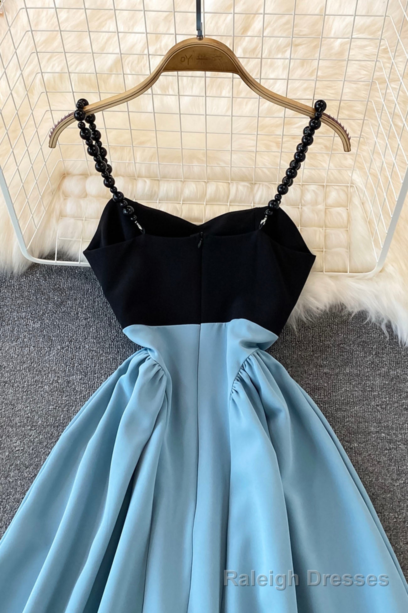 Blue A Line Short Dress