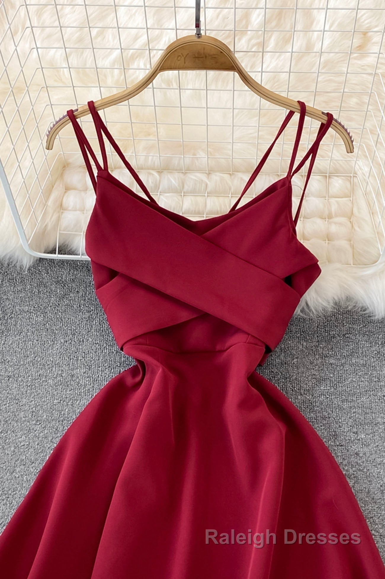 Cute V-Neck Short Dresses, A-Line Fashion Dresses Secondary image