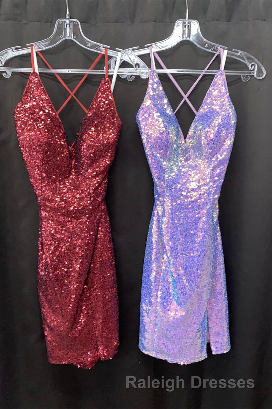 Cute Navy Blue Sequins Tight Mini Homecoming Dress