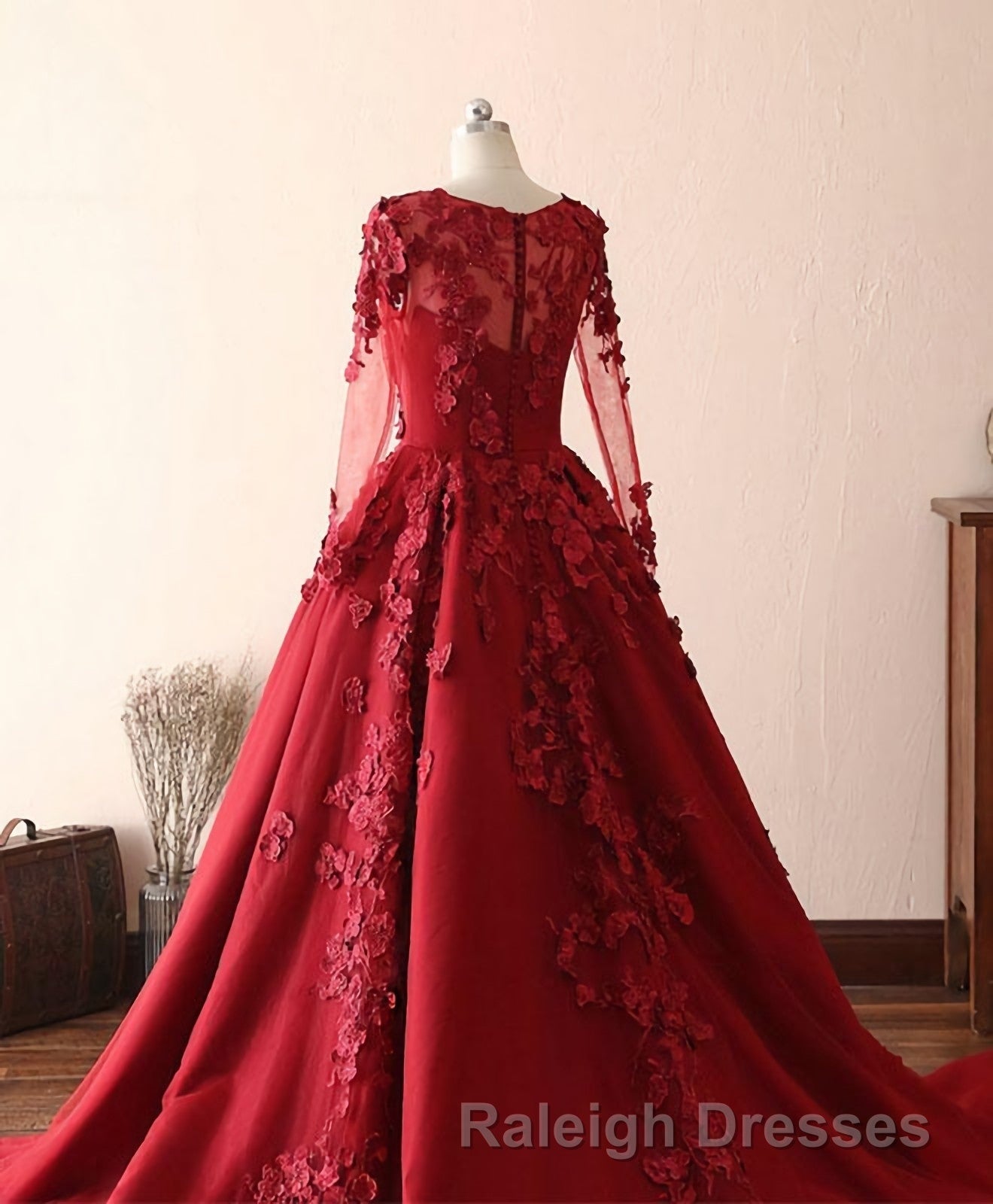 Burgundy Lace Satin Long Prom Dresses Burgundy Lace Prom Dresses
