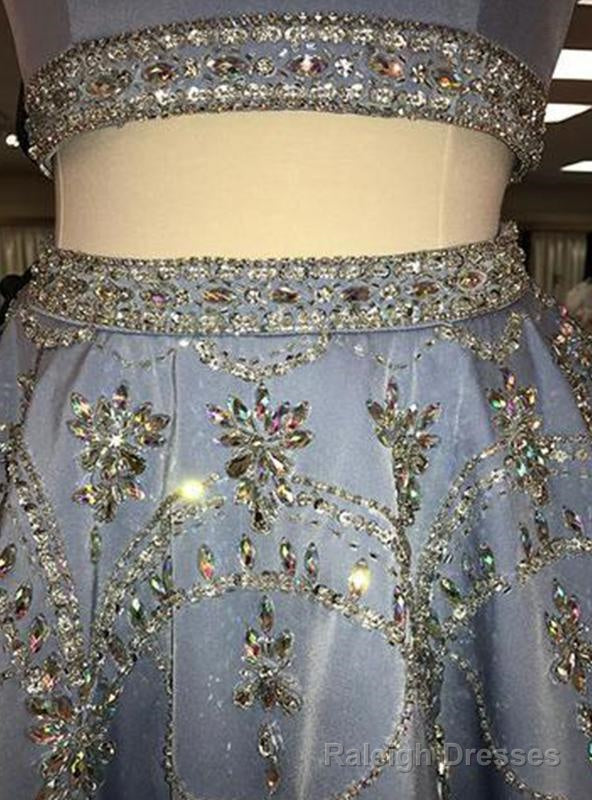 2025 A-Line/Princess Jewel Neck Sleeveless Cut Out Back Beading Two Piece Cut Short/Mini Homecoming Dresses