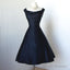 1950S Vintage Dress, Navy Blue Gowns, Mini Short Homecoming Dress