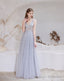 Luxury Blue Evening Dress, Long Evening Party Prom Dresses, A Line Prom Gown