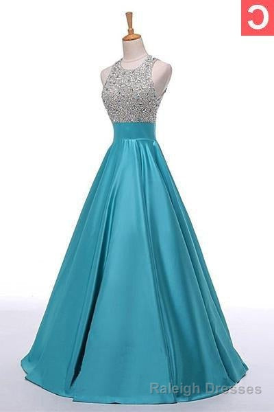 2025 Gorgeous Red Sequins Floor-Length/Long A-Line/Princess Satin Prom Dresses Main image