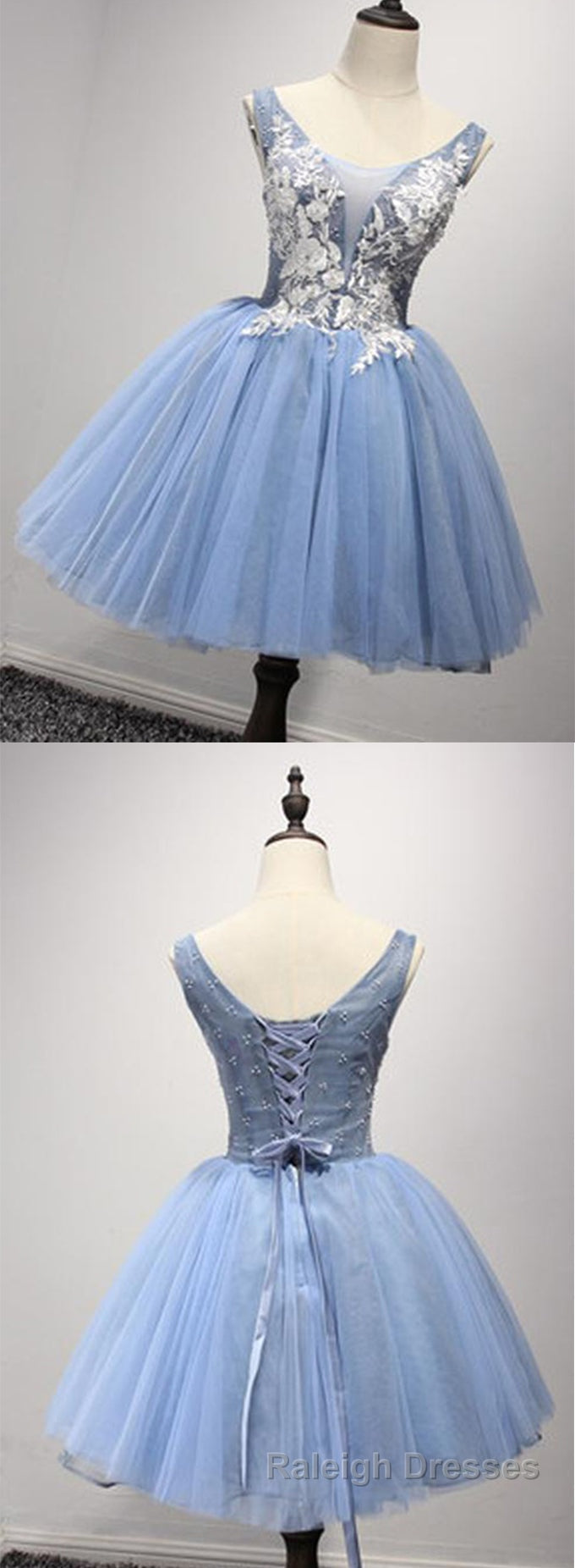 Luxurious A Line Straps Knee Length Short Tulle Homecoming Dress