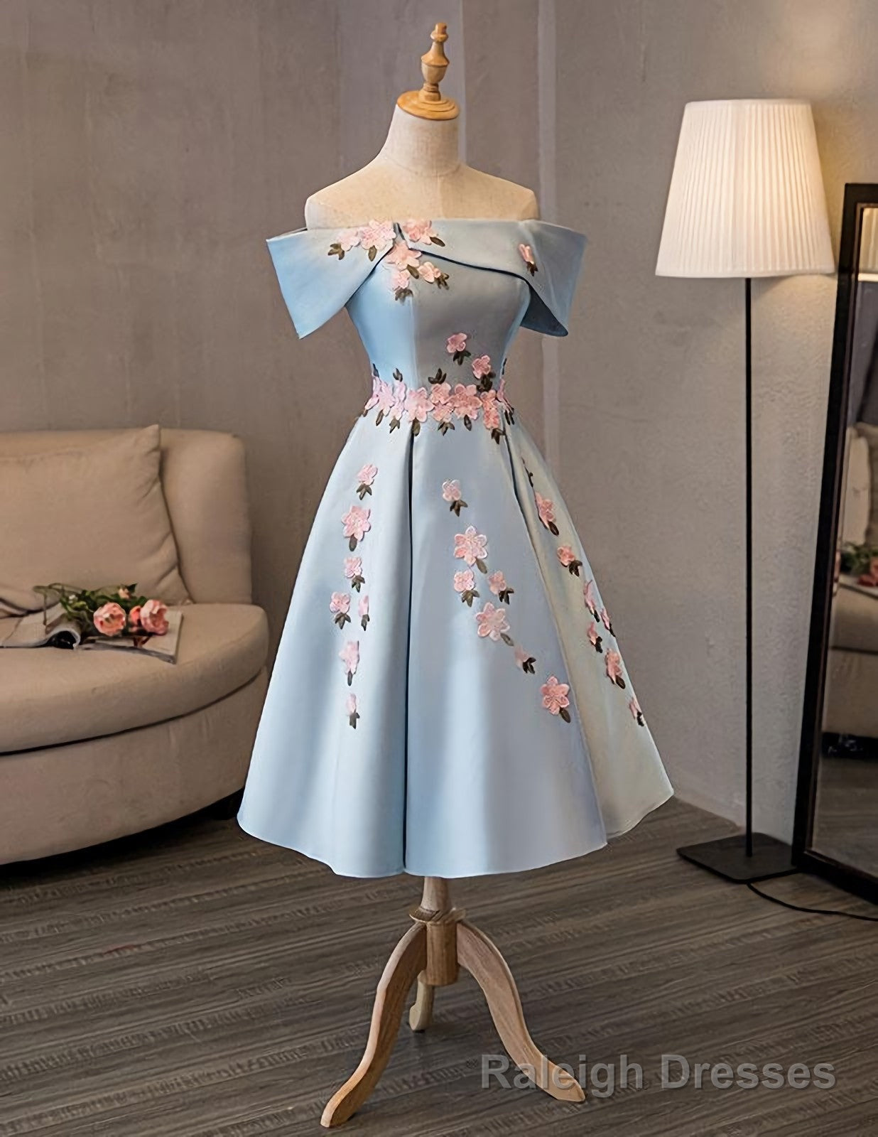 Blue Cute Short Prom Dress, Blue Homecoming Dress Secondary image