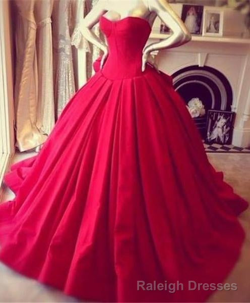 Designer Sweetheart Red Ball Dresses