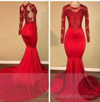 2025 Red Mermaid Prom Dresses