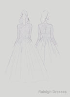 2025 Newest A Line Long Sleeves Tulle With Appliques Wedding Dresses