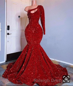 Blue sequin mermaid prom Dress shimmery African women Prom Dress