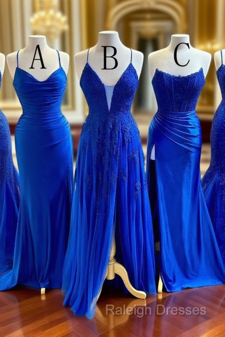 2026 New Style Royal Blue Long Prom Dress