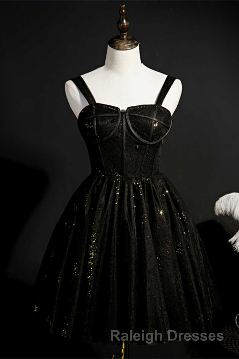 Red Sequins Straps A Line Short Homecoming Dresses Secondary image