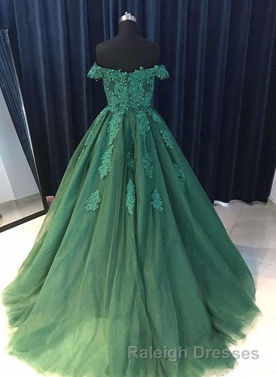 Off Shoulder Lace A Line Long Custom Evening Prom Dresses Secondary image