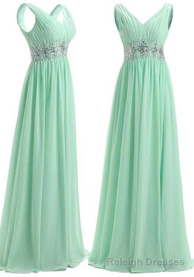 Beading Straps A-Line/Princess Chiffon Prom Dresses Main image