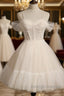 Cute Spaghetti Strap Tulle Short Homecoming Dress