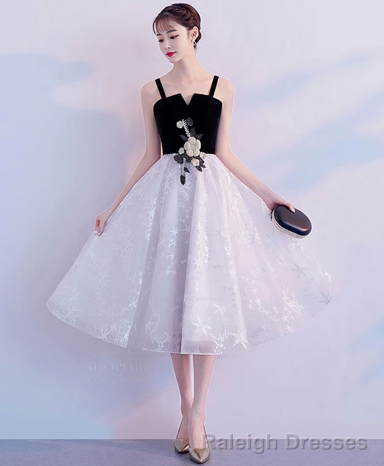 Cute Tulle Lace Short Prom Dress Tulle Homecoming Dress Main image