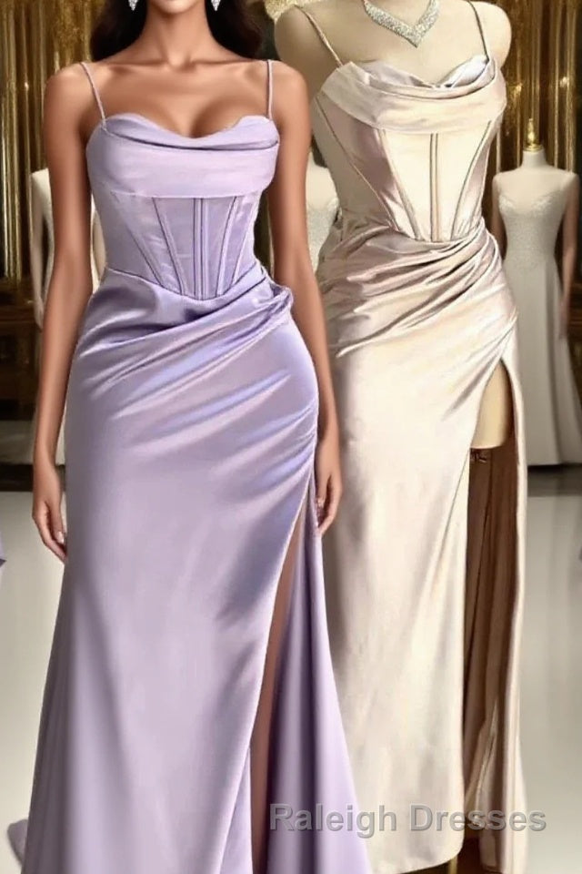Lilac Long Prom Dresses Party Evening Gowns Main image