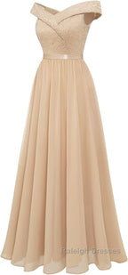 Womens Lace Bridesmaid Dresses A Line Off Shoulder Floral Lace Chiffon Prom Dress