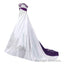 Strapless Satin A Line Embroidery 2026 Wedding Dresses