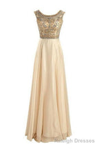 Floor-Length/Long A-Line/Princess Beading Floor-Length/Long Chiffon Prom Dresses