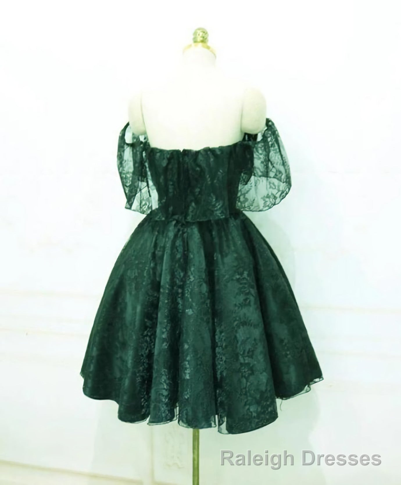 A Line Lace Short Prom Dress Formal Homecoming Dress, 6229 Secondary image