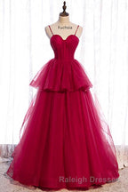 Elegant Spaghetti Straps Green Ball Gown