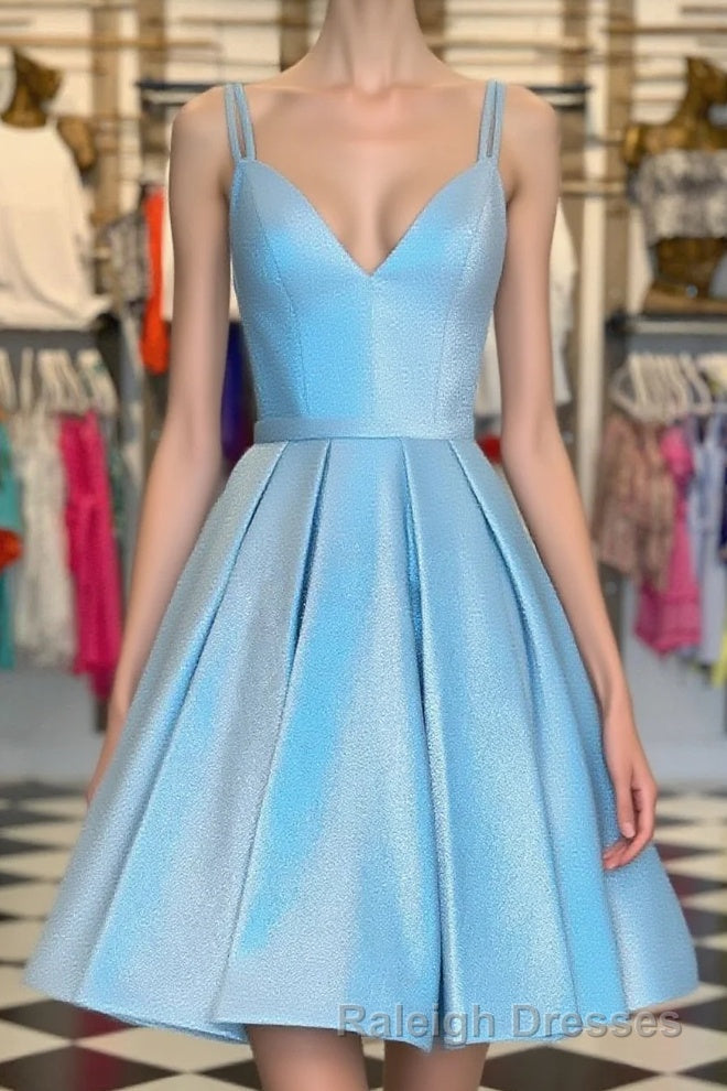 Double Straps A Line Short Homecoming Dresses Main image
