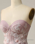 A-Line Sweetheart Neckline Long Prom Dress With Appliques