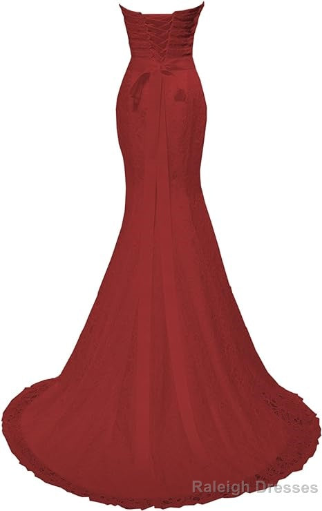 Chic Mermaid Sweetheart Long Lace Prom Dress Secondary image