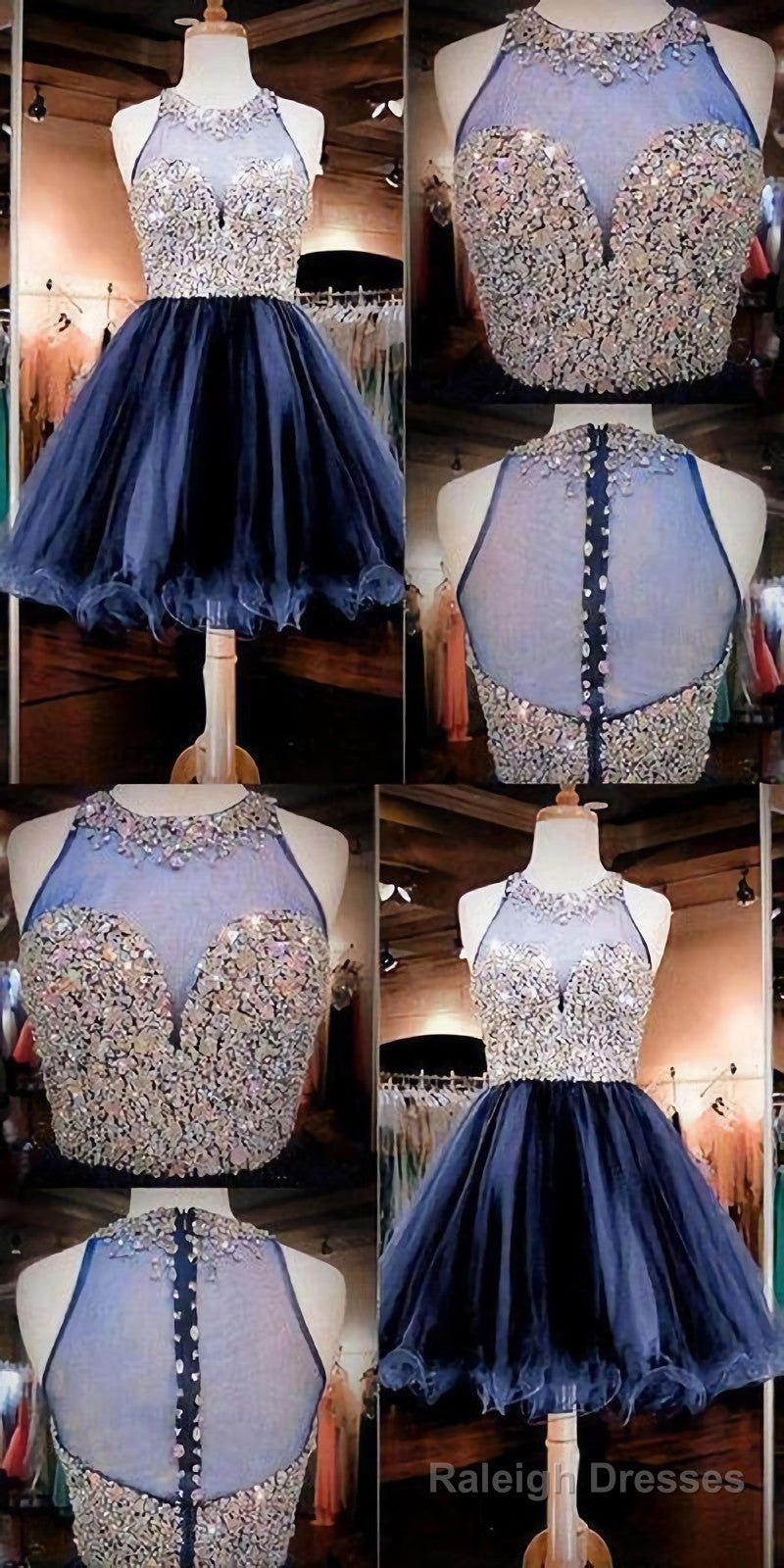 Charming Great Cute Homecoming Dress, Homecoming Dress, Blue Homecoming Dress, E0952 Main image