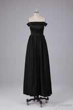 Elegant Off the Shoulder Satin Bridesmaid Dresses