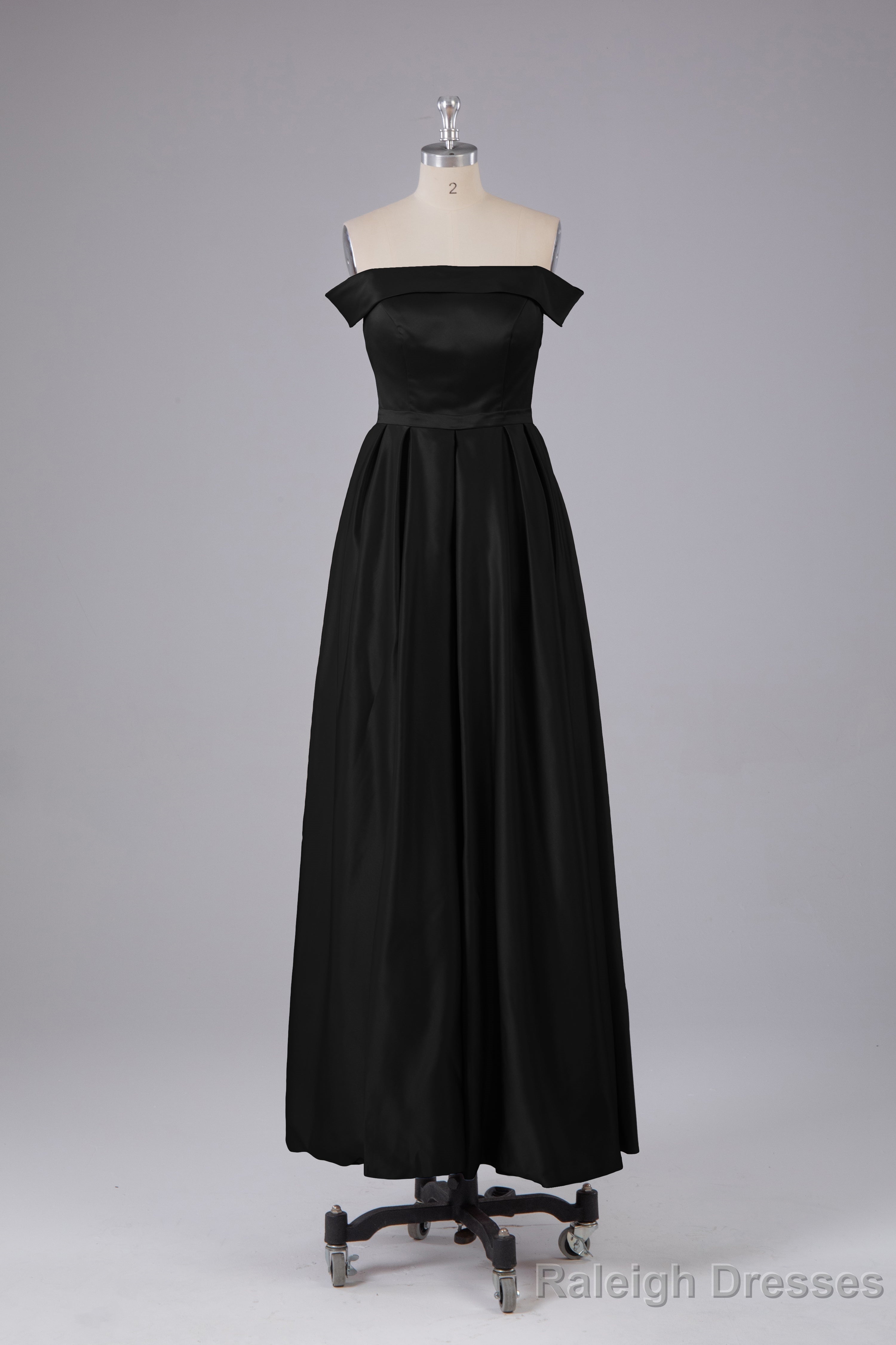 Elegant Off the Shoulder Satin Bridesmaid Dresses