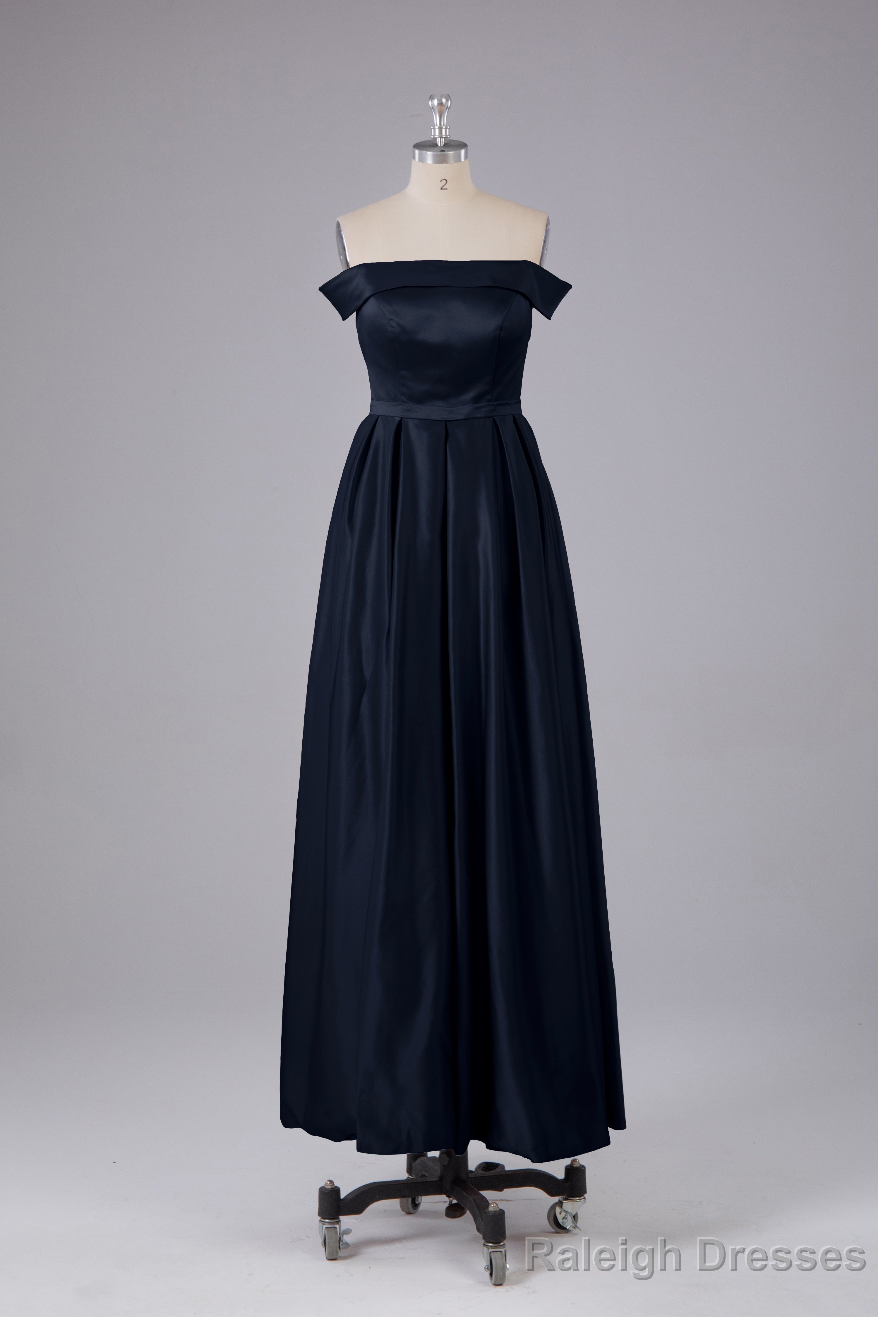 Elegant Off the Shoulder Satin Bridesmaid Dresses