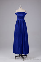 Elegant Off the Shoulder Satin Bridesmaid Dresses