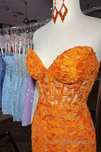 Purple Lace Tight Short Hoco Dress