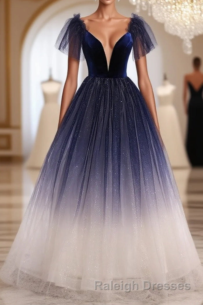 Elegant Backless Lace Up Long Charming Princess Prom Dresses For Girls Main image