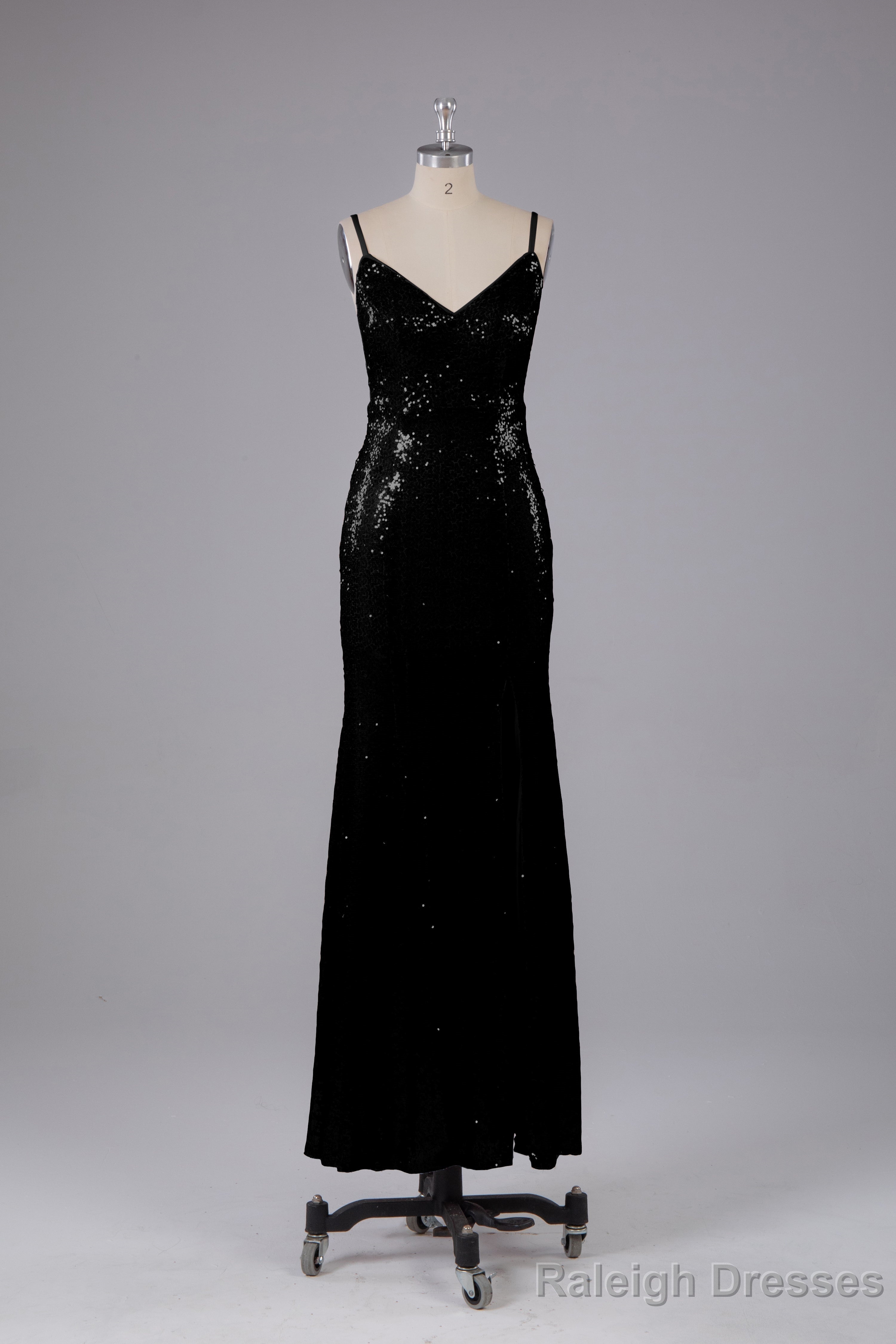 Mermaid Sequins Spaghetti Straps Long Bridesmaid Dresses Main image