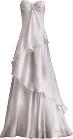 Sexy A line Sweetheart Prom Dresses White Long Prom Dresses