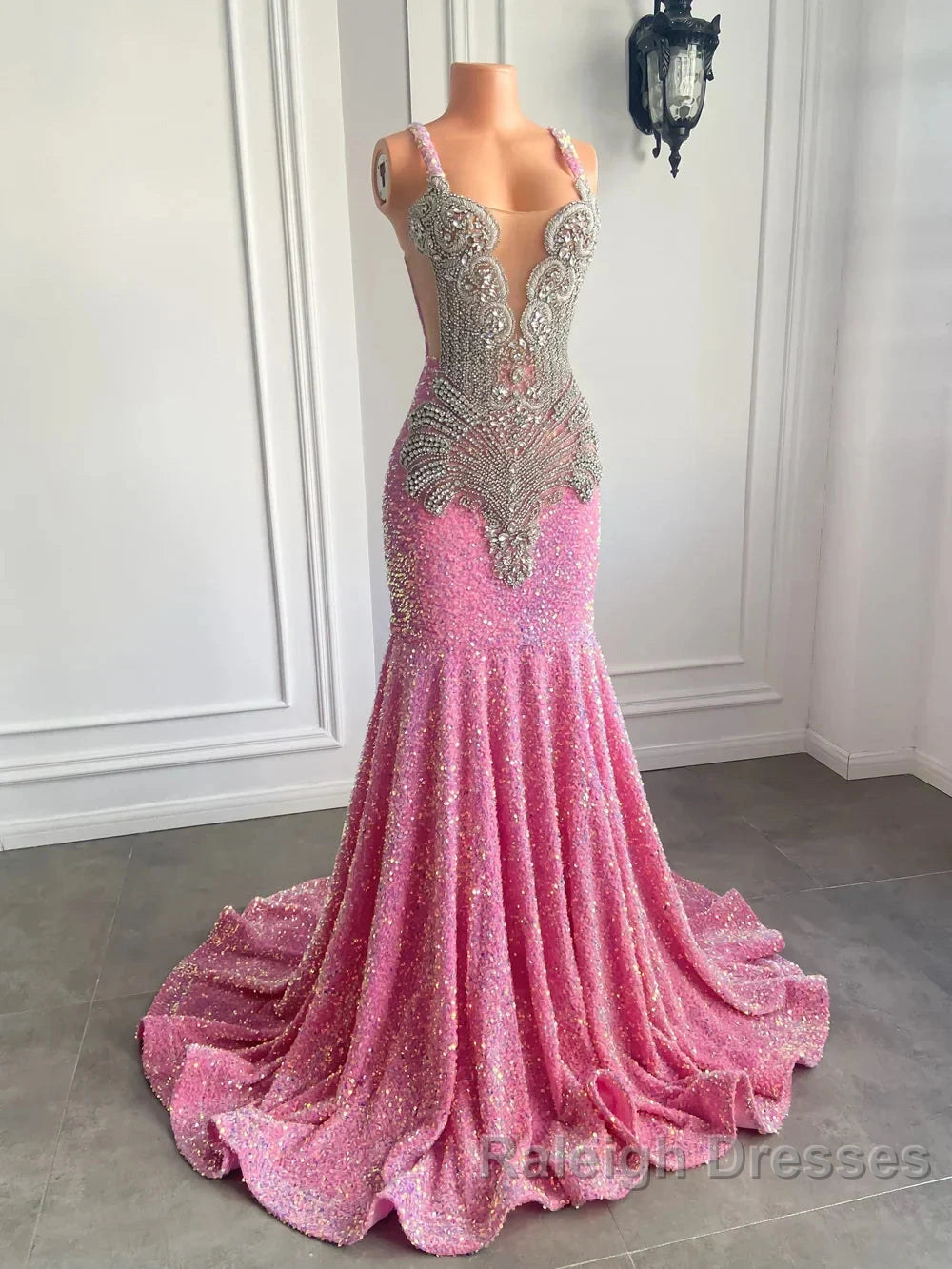 Gorgeous Long Dresses Luxury Black Girls Prom Party Formal Gowns