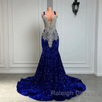 Gorgeous Long Dresses Luxury Black Girls Prom Party Formal Gowns