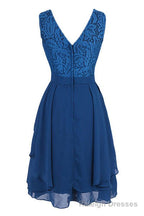 Short Royal Blue Bridesmaid Dress Prom Dress