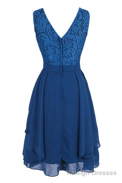 Short Royal Blue Bridesmaid Dress Party Dress Secondary image