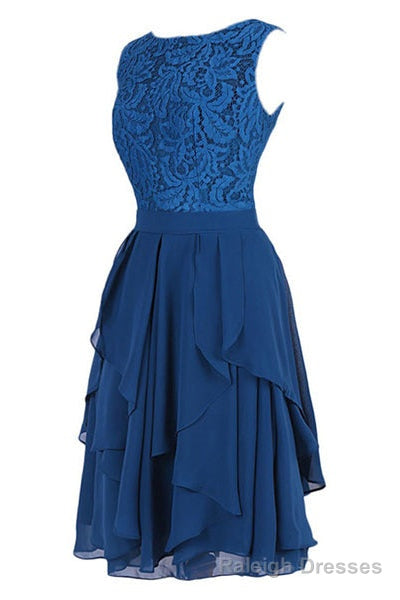 Short Royal Blue Bridesmaid Dress Prom Dress