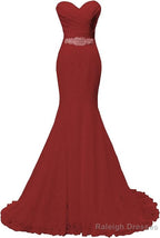Elegant Mermaid Sweetheart Lace up Back Wedding Dress