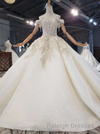 New Arrival Long Off The Shoulder Ball Gown Lace Wedding Dresses